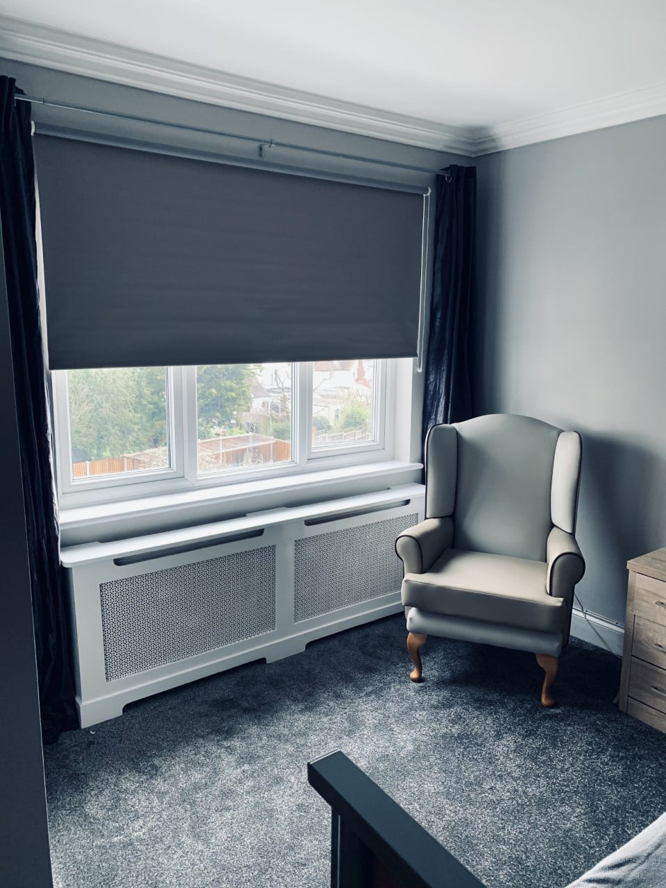 Cozy private resident room with armchair