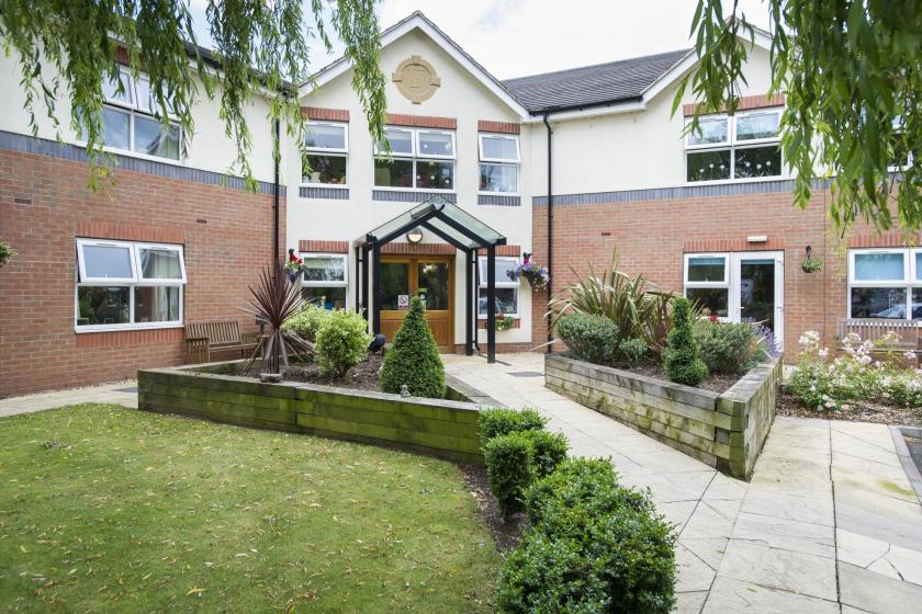 Welcoming exterior of East Park Court Residential Care Home
