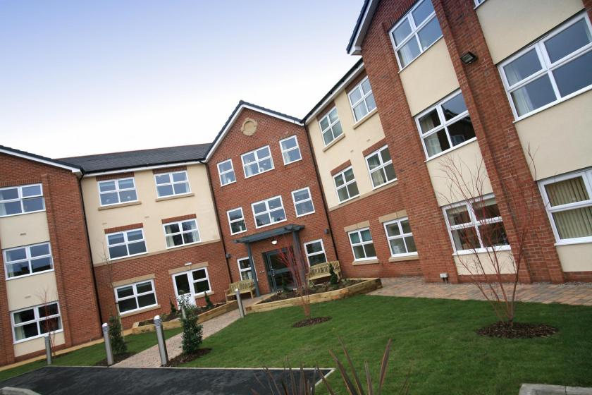 Exterior view of East Park Court Residential Care Home