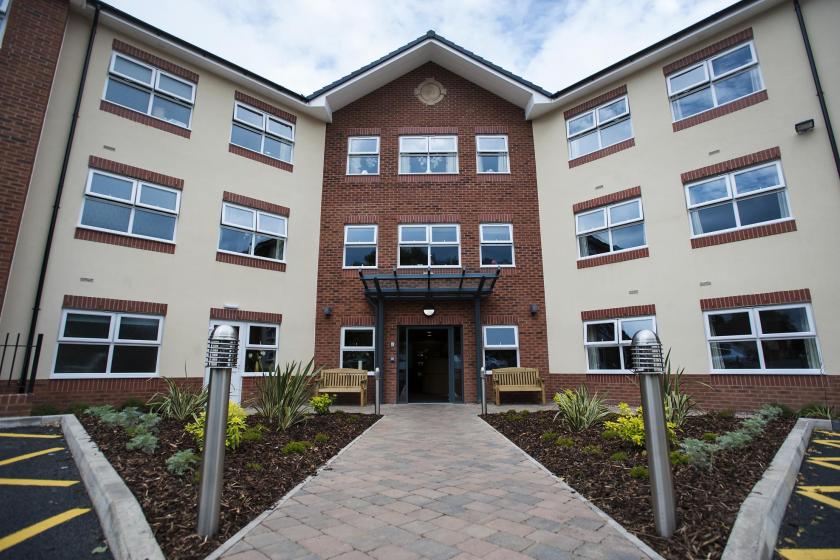 Exterior view of East Park Court Residential Care Home