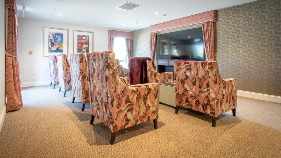 Comfortable seating area in a common space