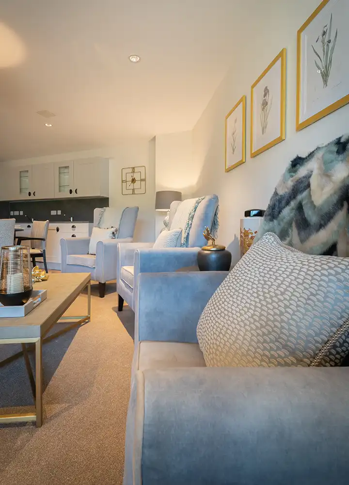 Cozy common area with comfortable seating and decor.