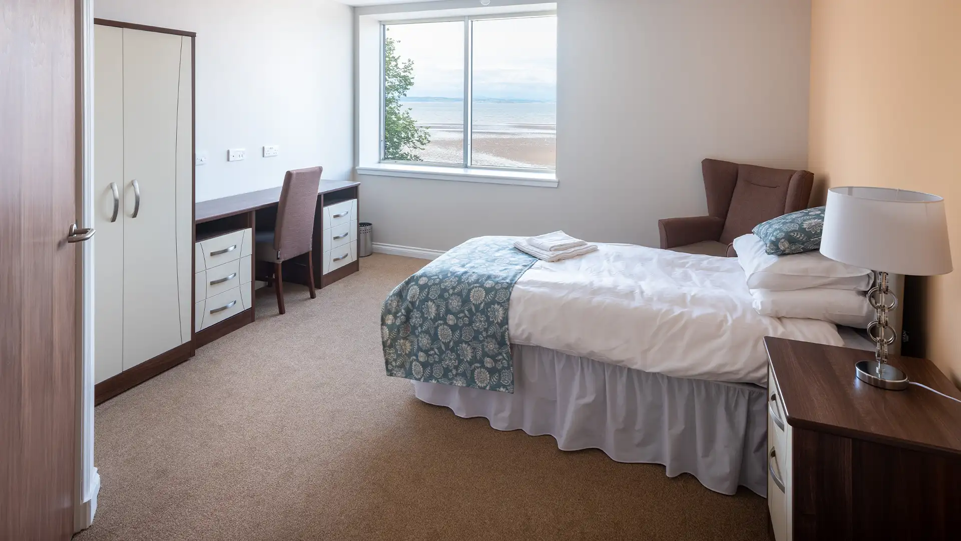 Private resident room with a sea view.
