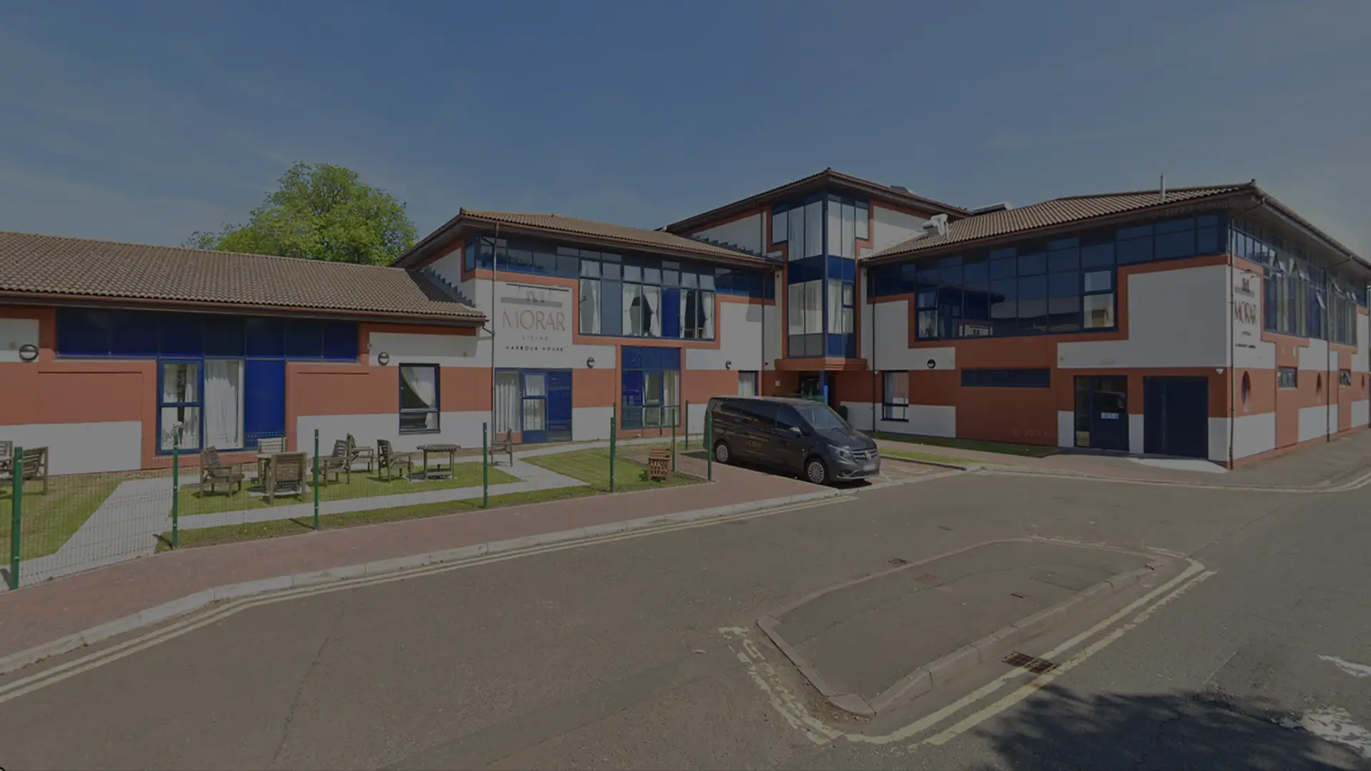 Exterior view of Escan Manor facility