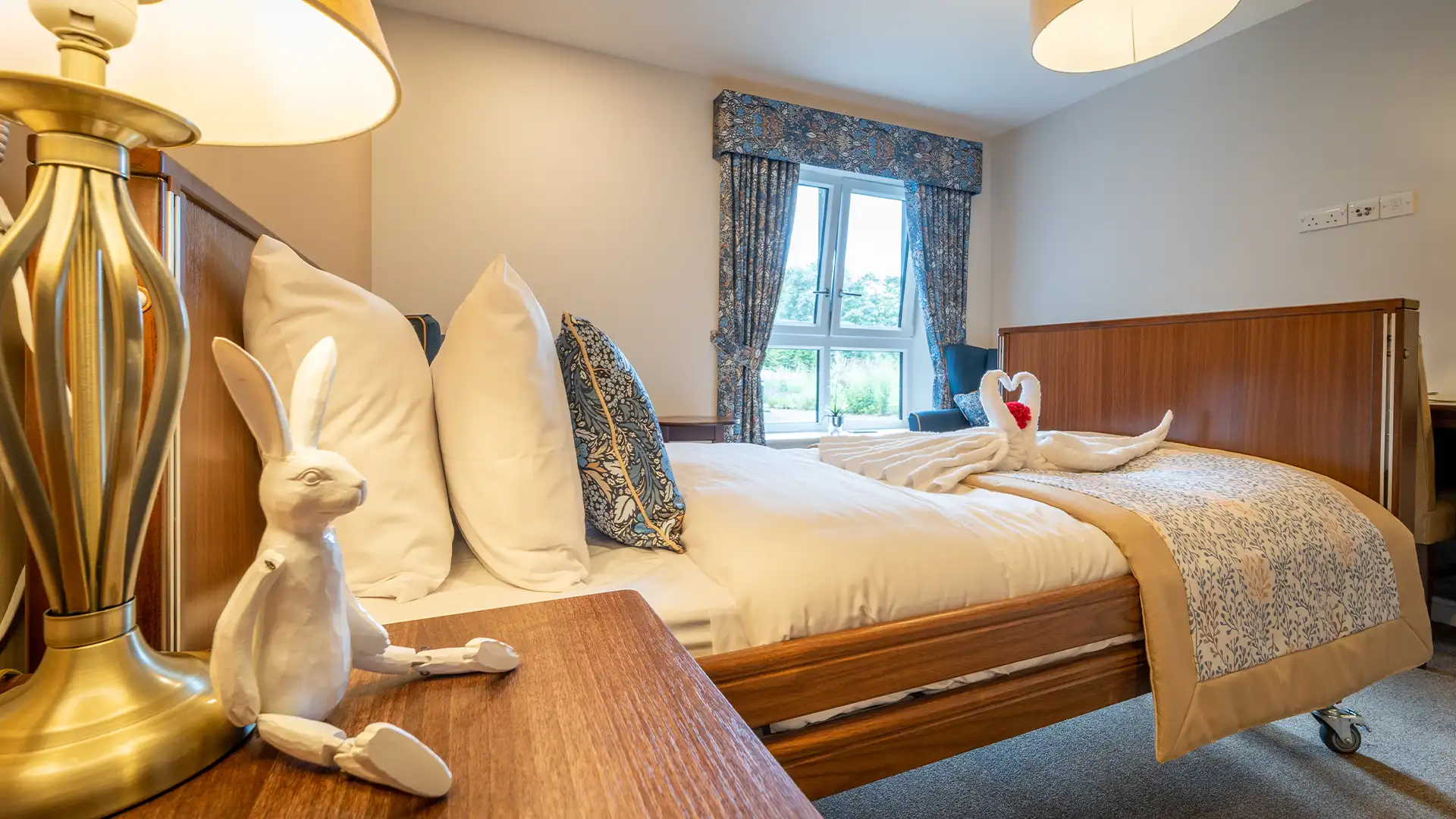 Cozy resident room with decorative touches