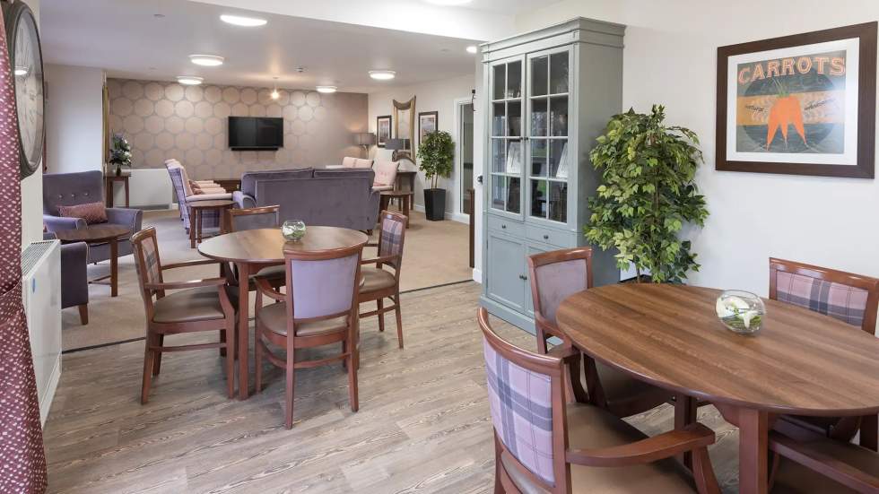 Common area with tables and seating