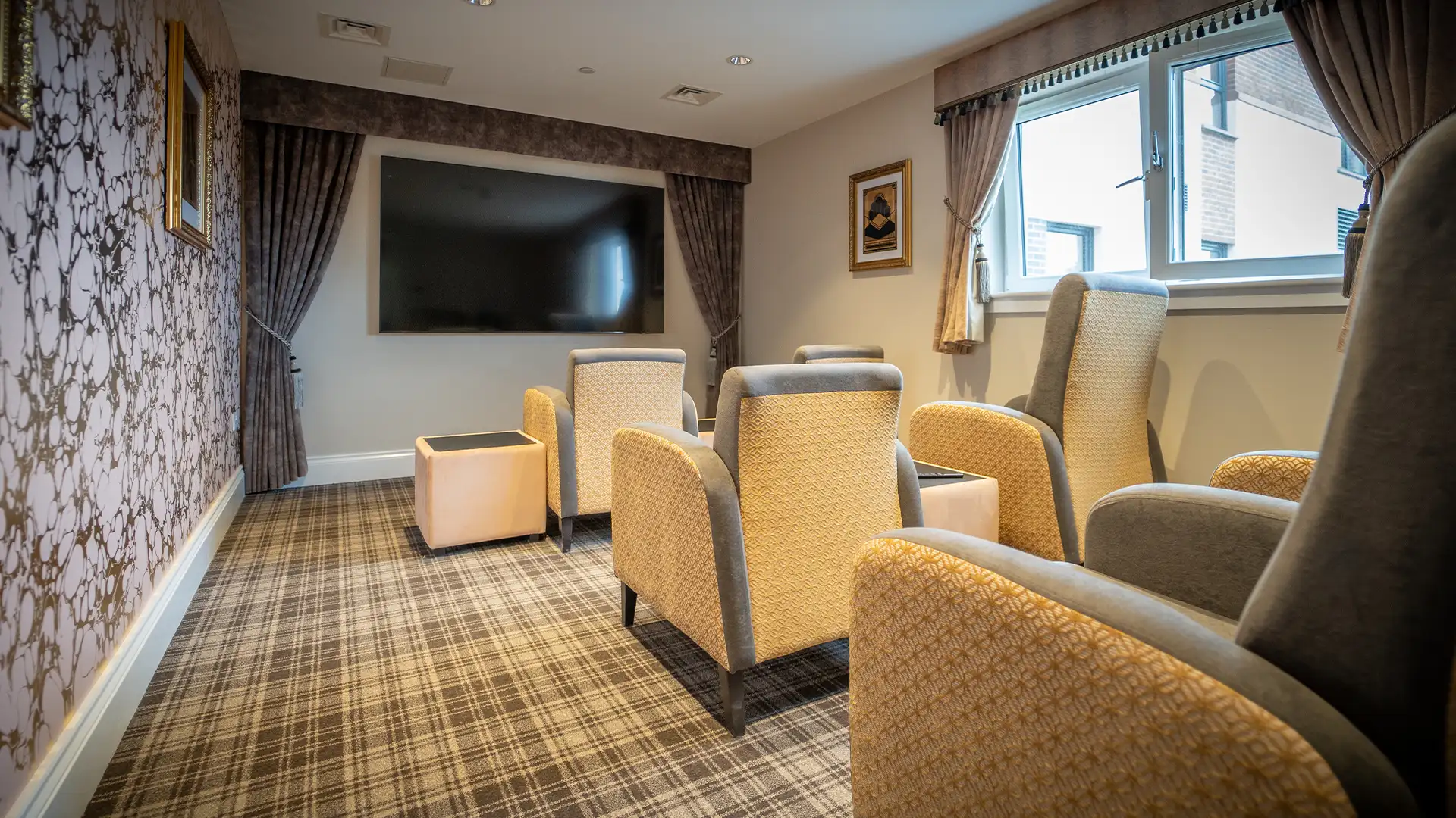 Comfortable seating in a common area