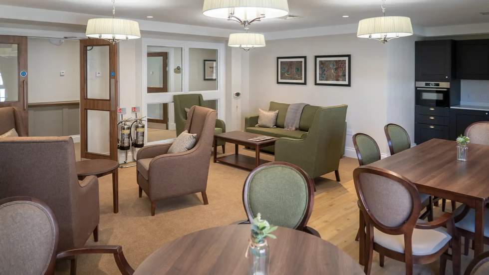 Cozy common area with comfortable seating and decor
