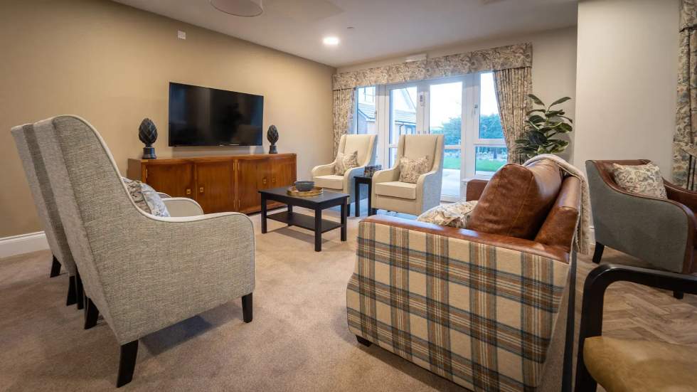 Comfortable indoor lounge area with seating