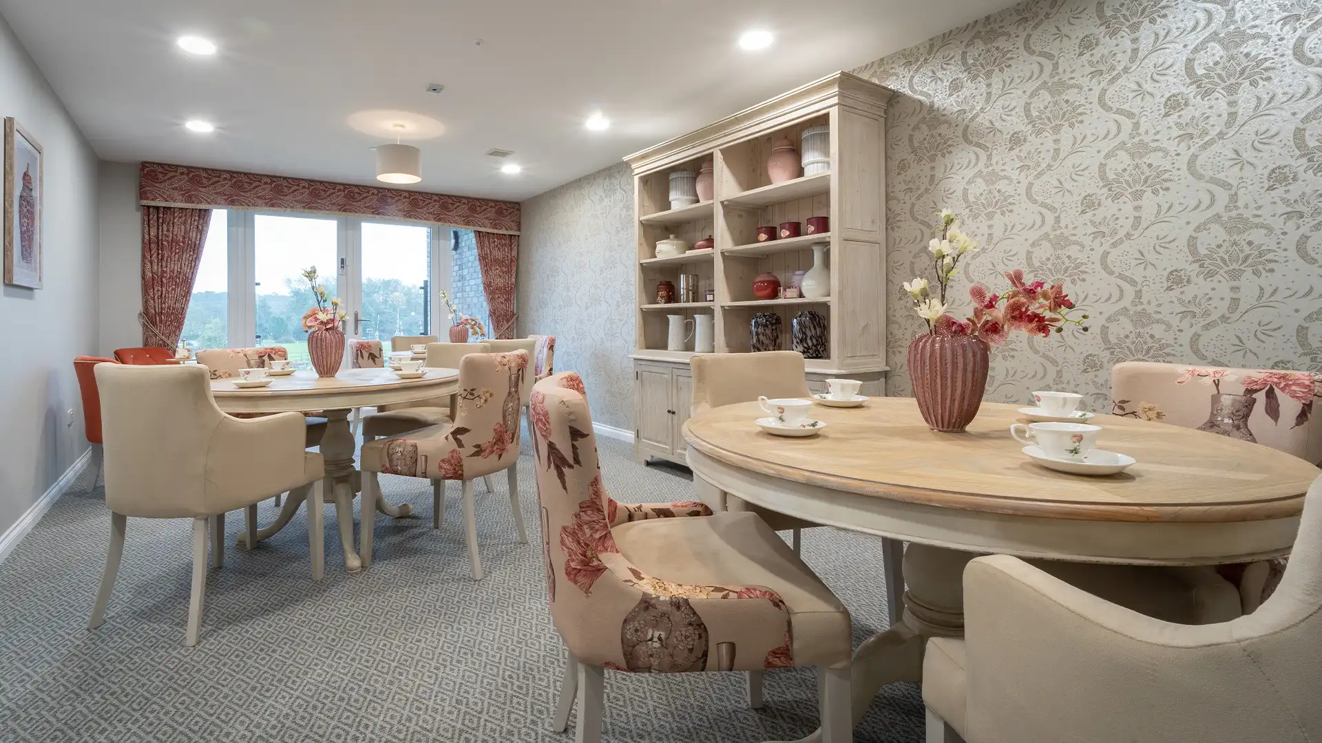 Cozy dining area with elegant decor