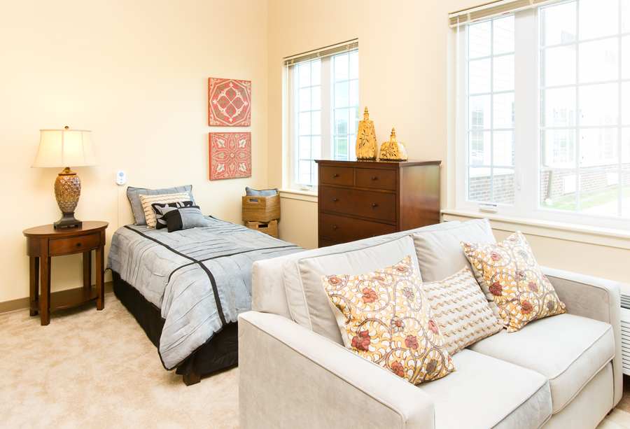 Stylish interior of a resident's room