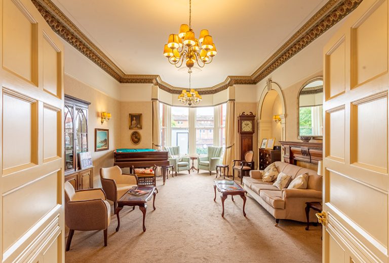 Cozy living room with comfortable seating and decor