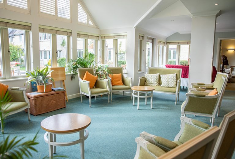 Comfortable seating area in a common room.