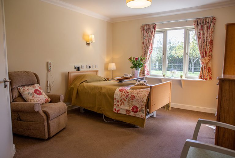 Cozy interior view of a resident room