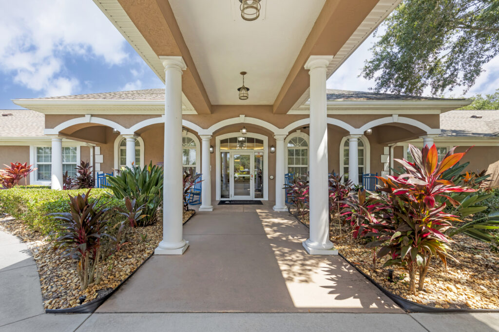 Welcoming entrance of Addington Place of Titusville