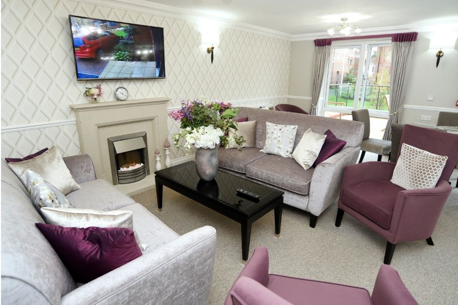 Elegant common area with modern furniture
