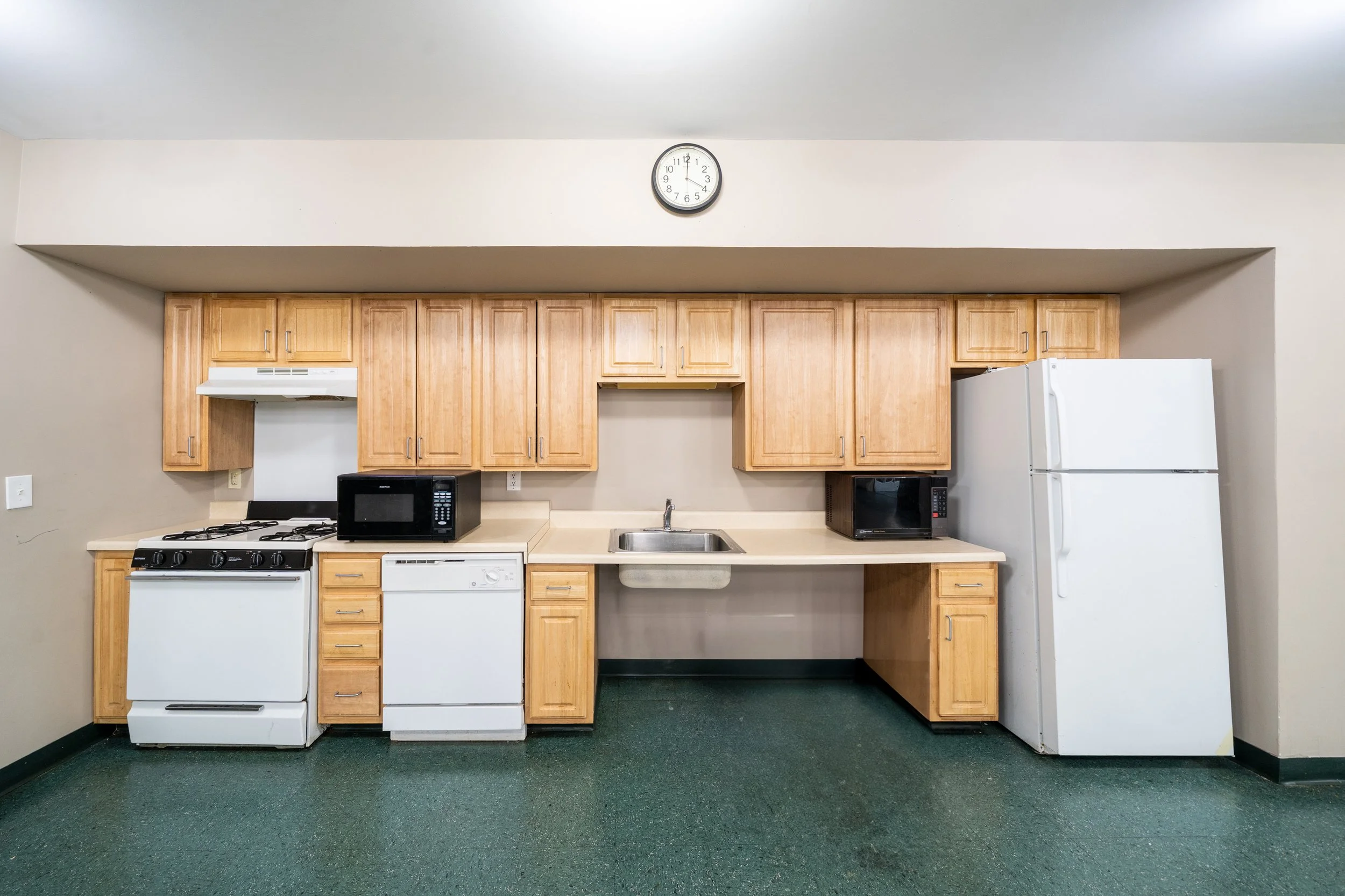Well-equipped kitchen area with appliances