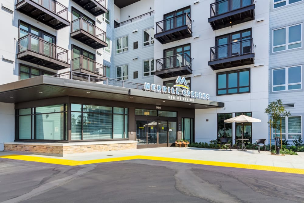 Entrance view of Merrill Gardens at West Covina
