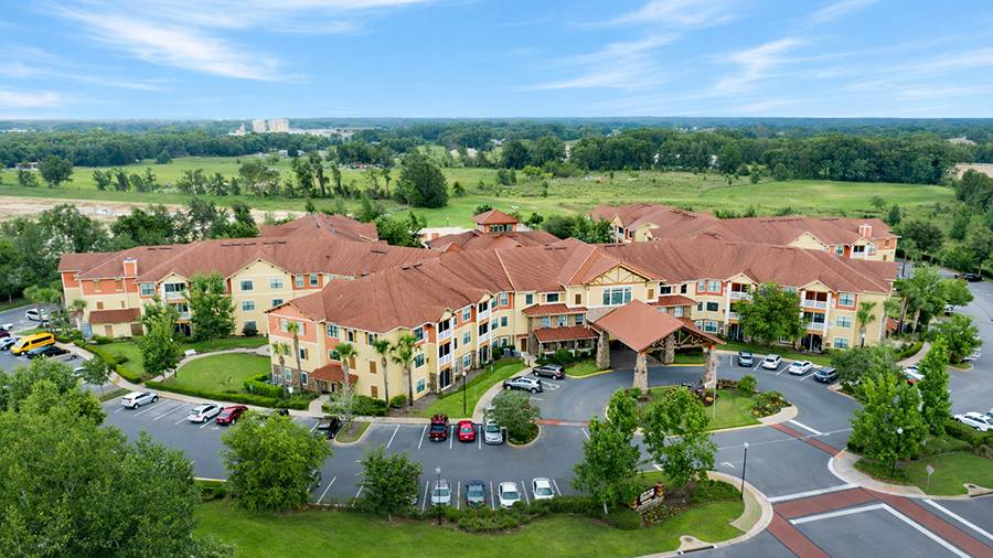 Aerial view of the American House Wildwood facility