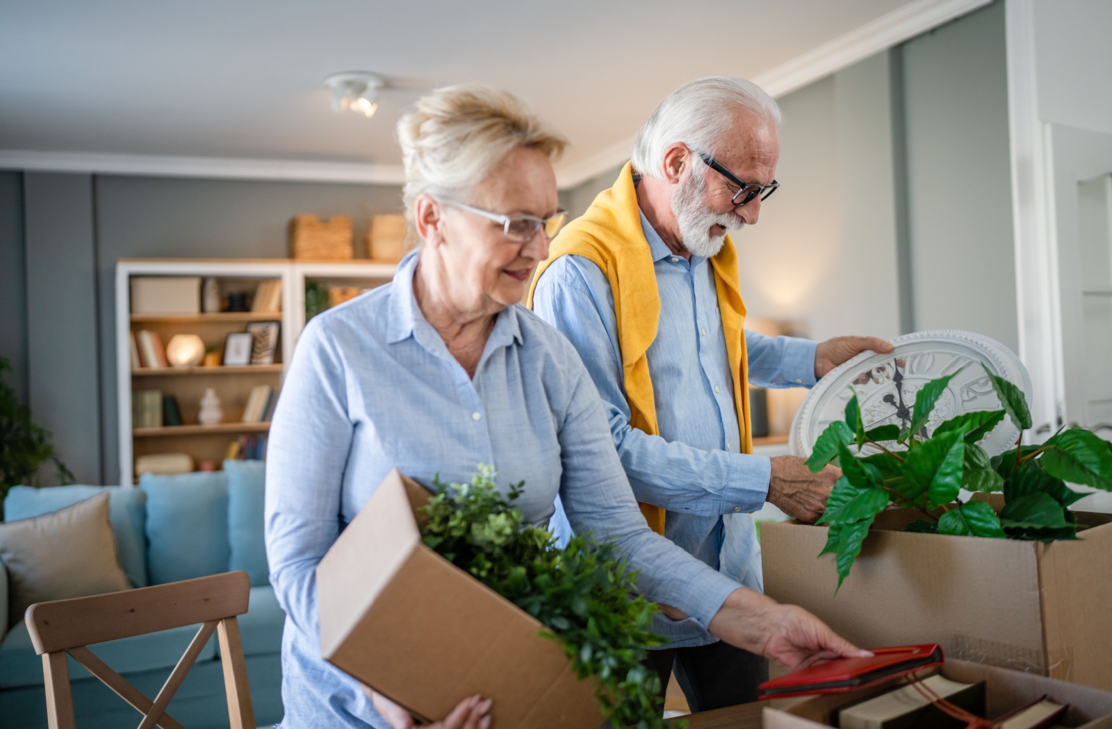 Residents engaging in an indoor activity together