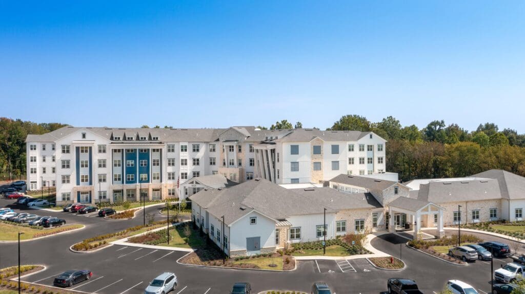 Aerial view of The Summit of Germantown facility