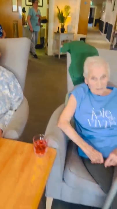 Residents relaxing in a common area