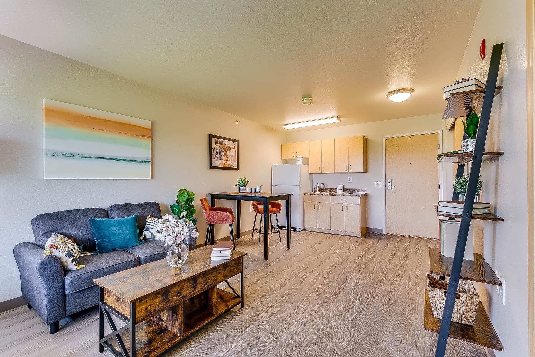 Interior view of a modern resident’s living space