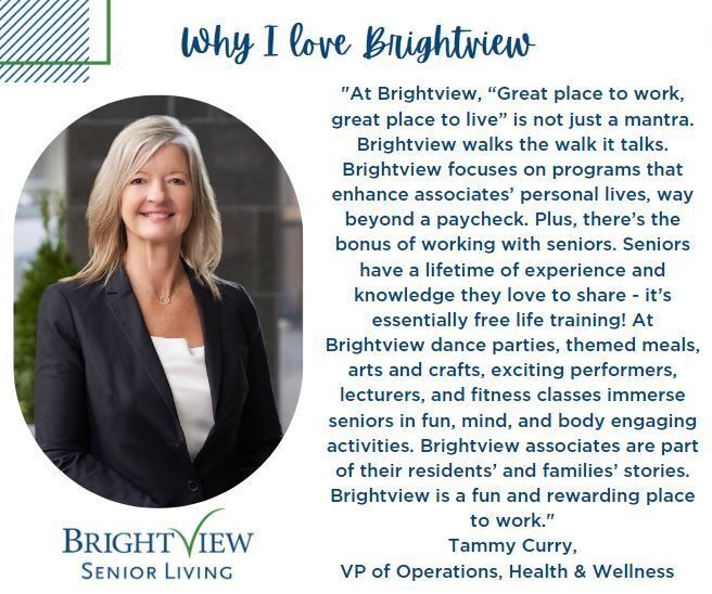 Tammy Curry, VP of Operations, sharing insights about Brightview