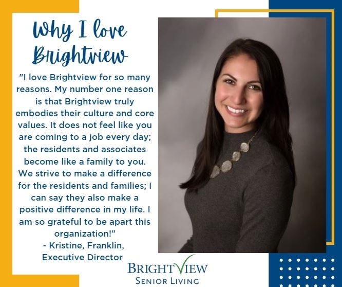 Executive Director sharing love for Brightview