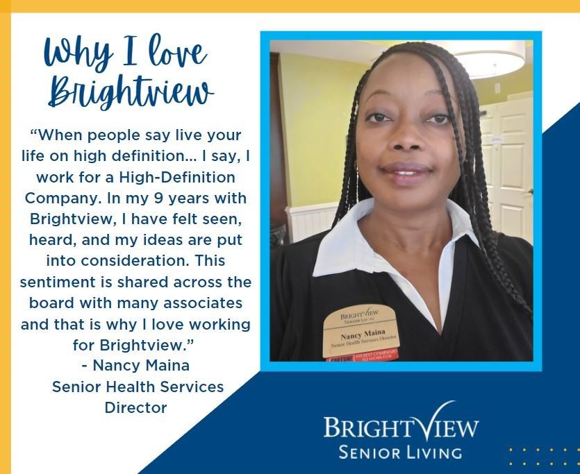 Senior living services director sharing her experiences