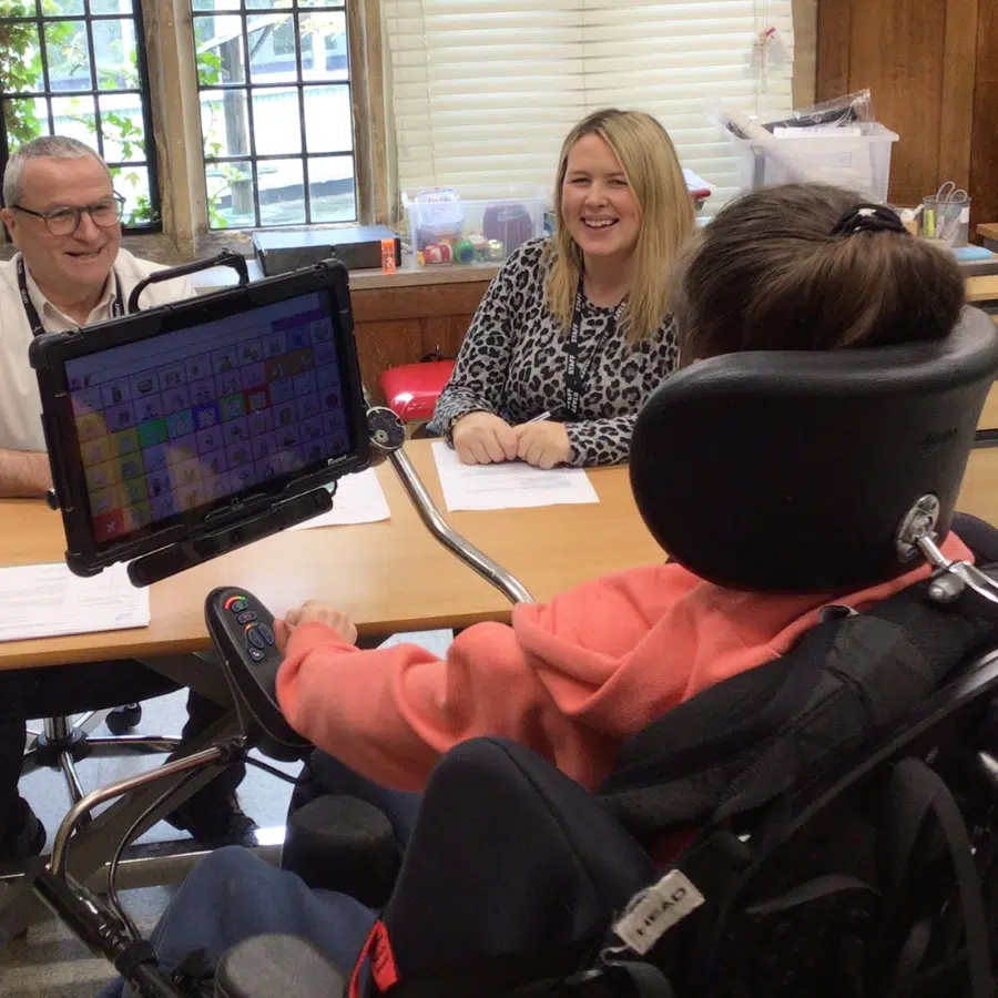 Engaging group activity with residents and staff.