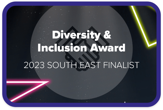 Award graphic for diversity and inclusion