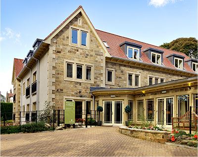 Exterior view of the retirement apartments building