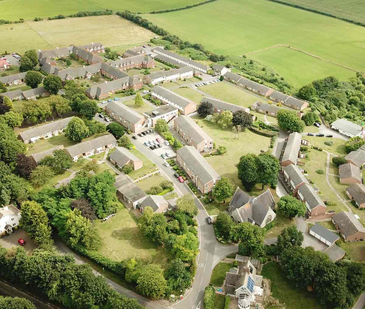 Aerial view of Southdown Retirement Village