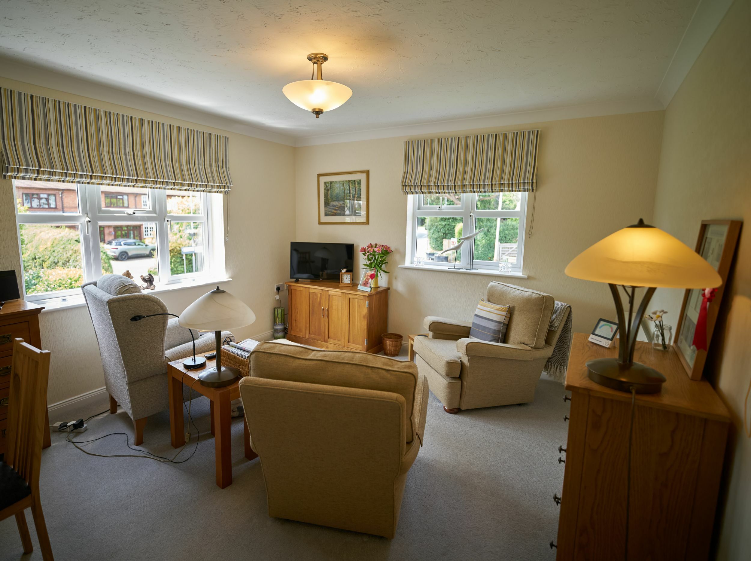 Cozy lounge area with comfortable seating