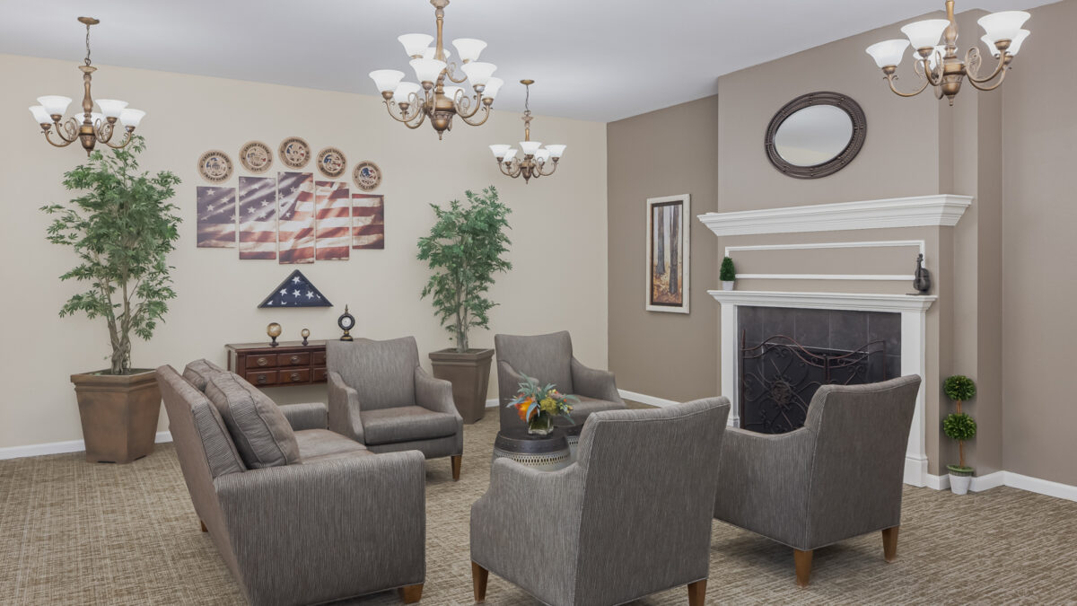 Interior common area with seating and decor