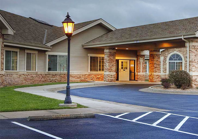 Building exterior of Ascension Living Via Christi Village McLean