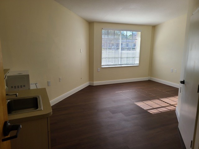 Empty resident room with natural light