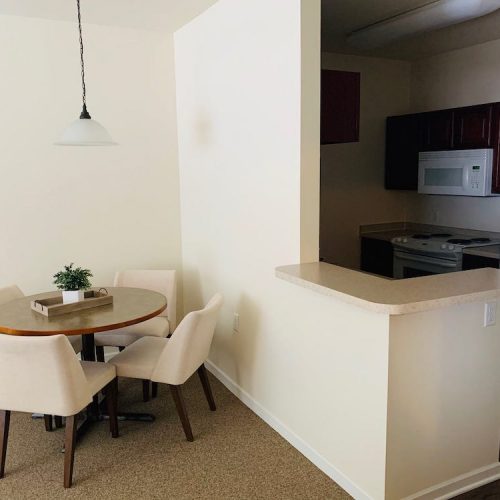 Interior view of a small dining area in a unit