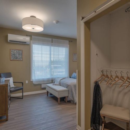Cozy private resident room with natural light