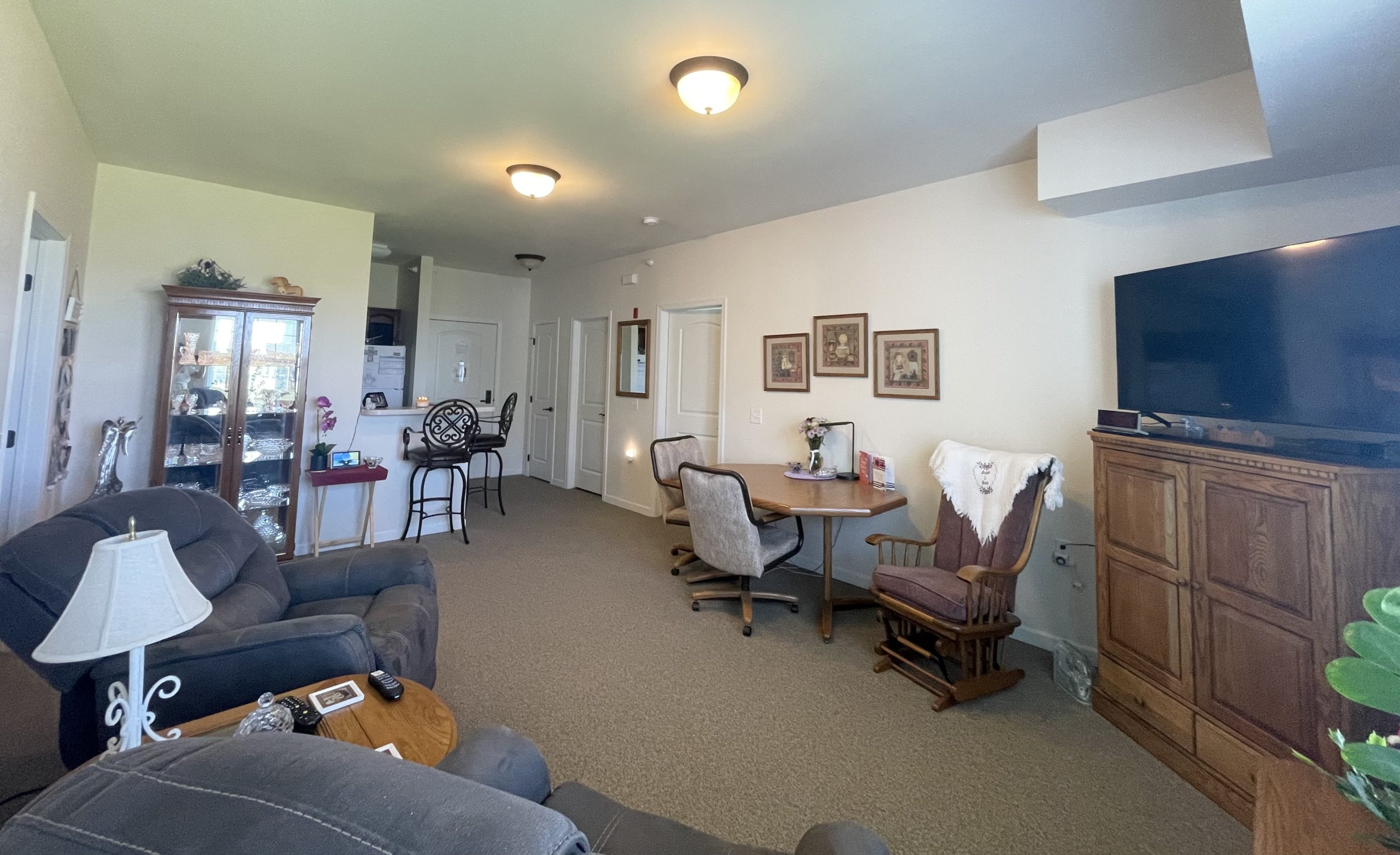 Interior view of a common area in the facility