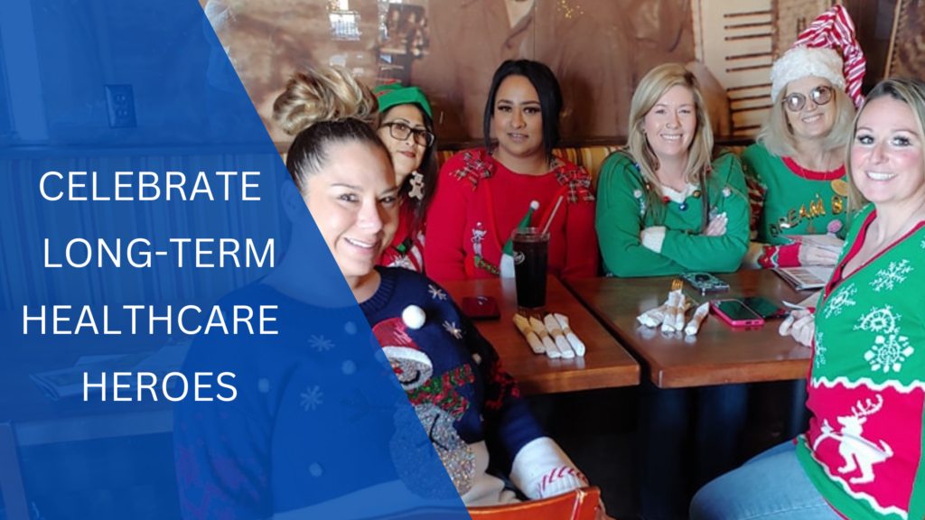 Staff celebrating with festive attire