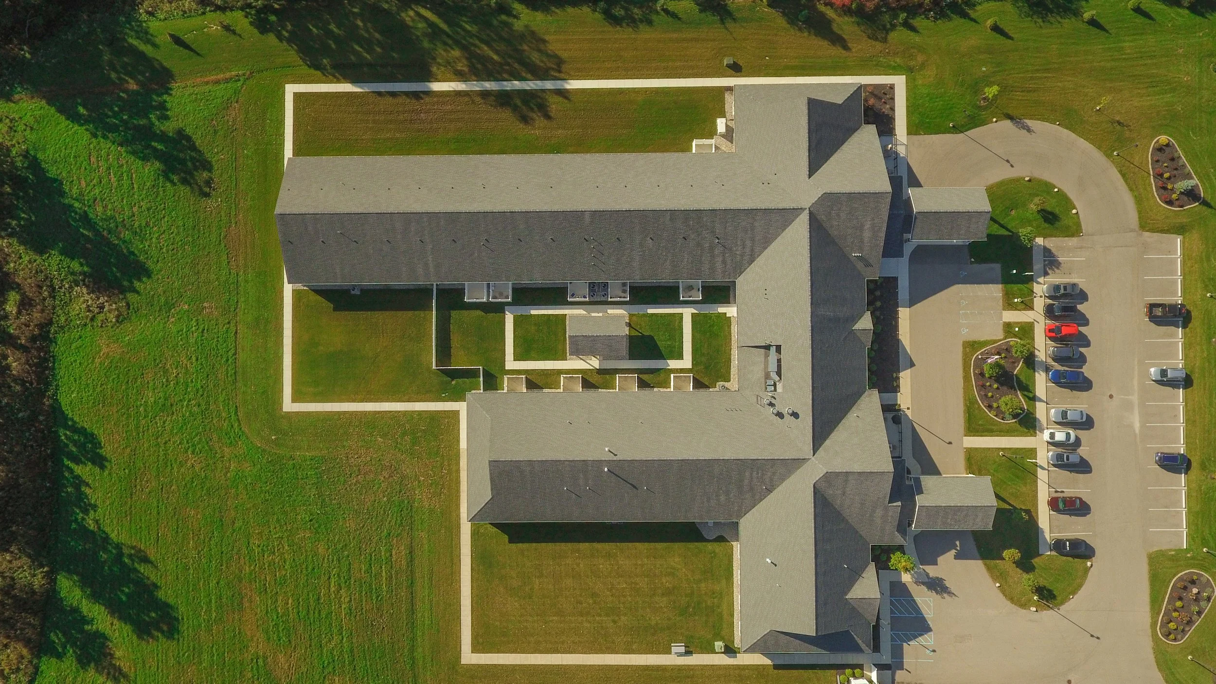 Aerial view of Howell's Care 3 facility