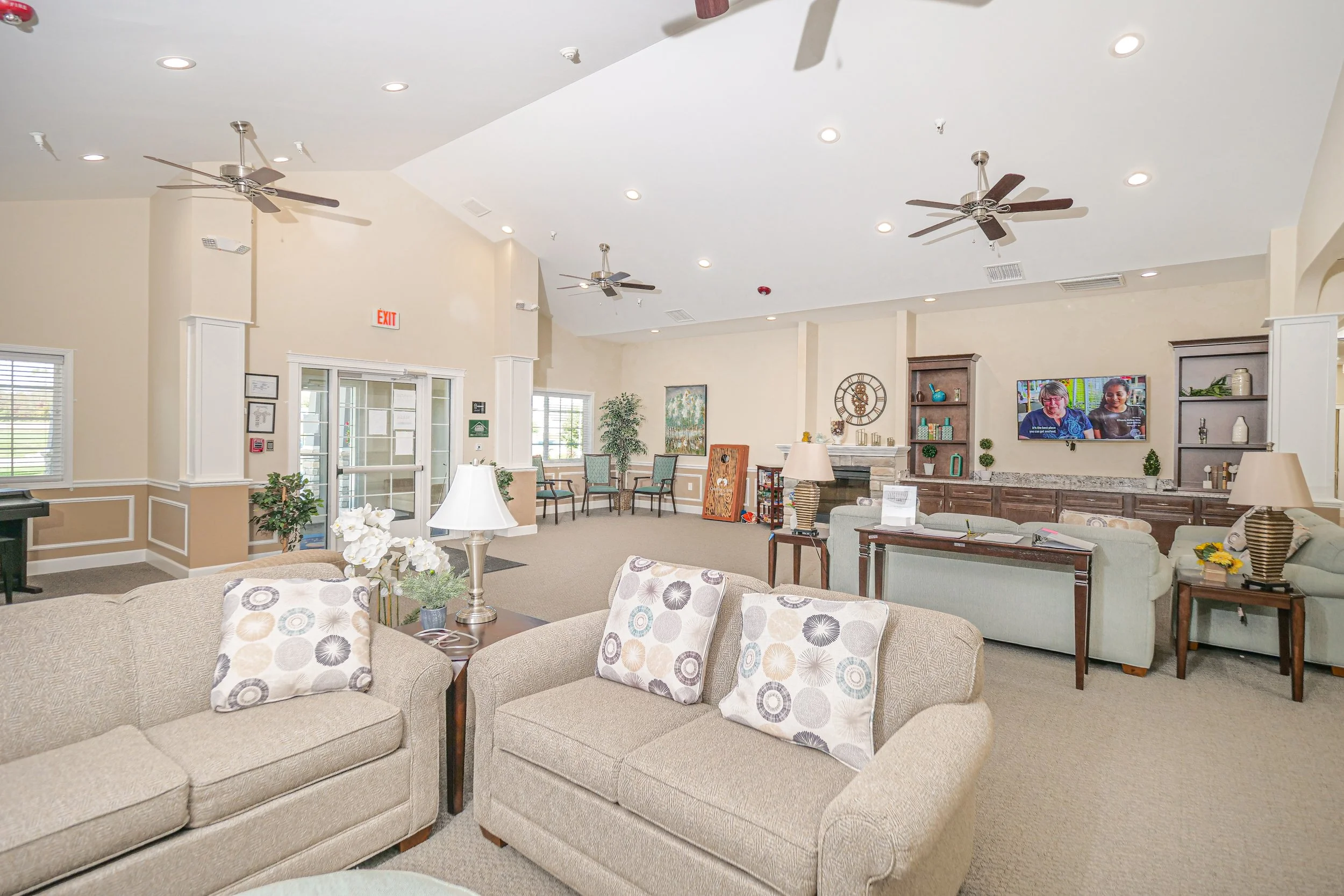 Interior common area with seating and decor