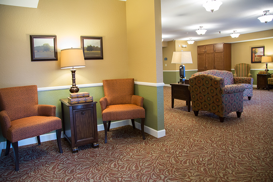 Interior common area with seating and decor