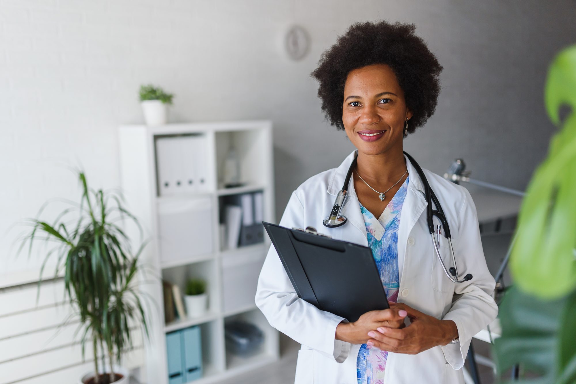 Healthcare professional in a clinical setting