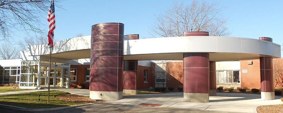 Exterior view of West Oaks Senior Care & Rehab Center