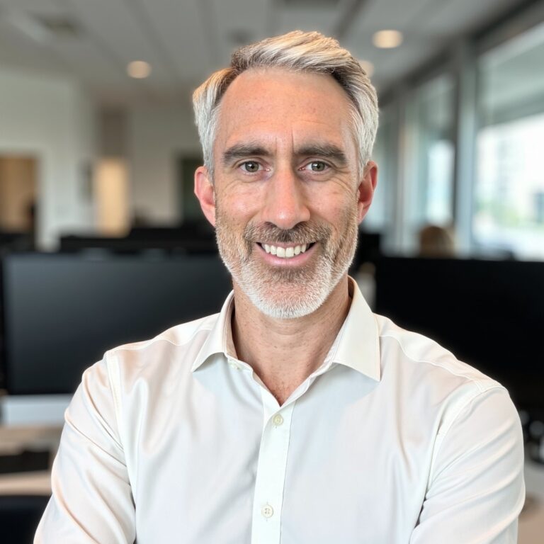 Smiling man in a professional setting