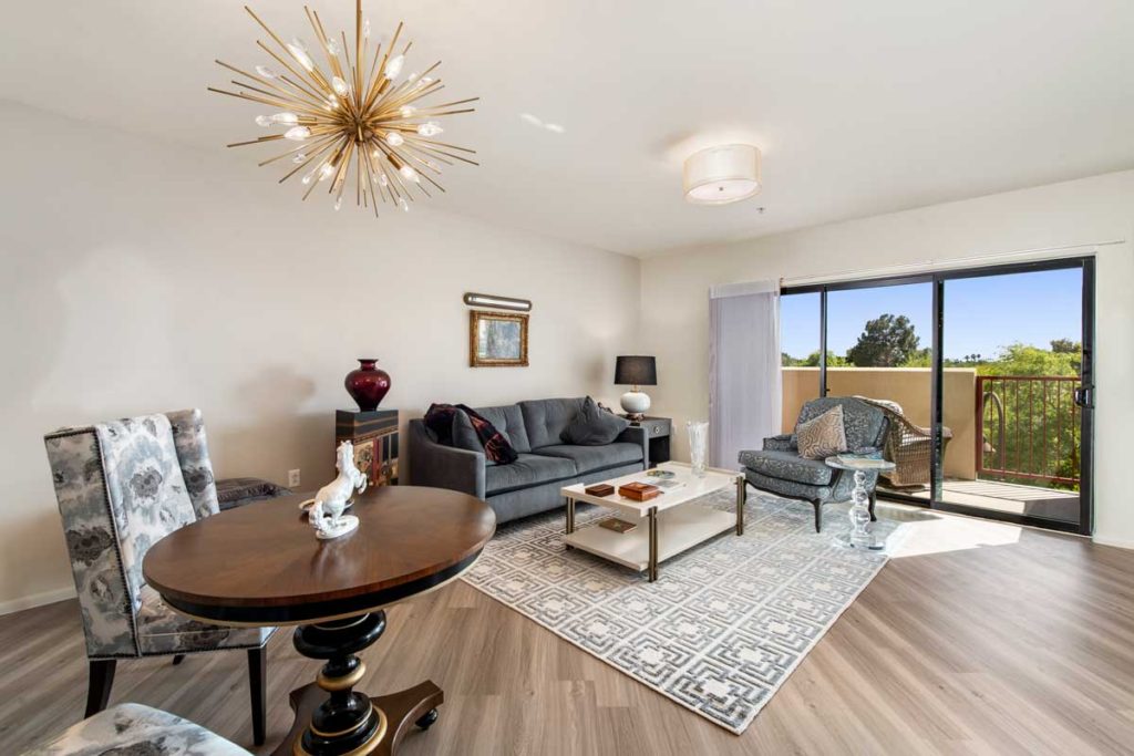 Bright interior of a living space with modern decor