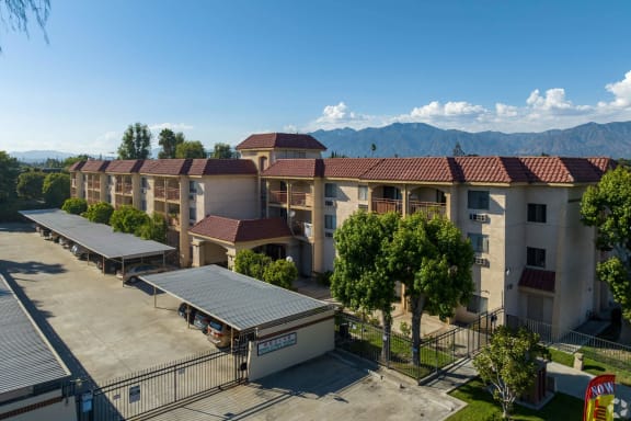 Exterior view of Huntington Terrace North Senior Apartments